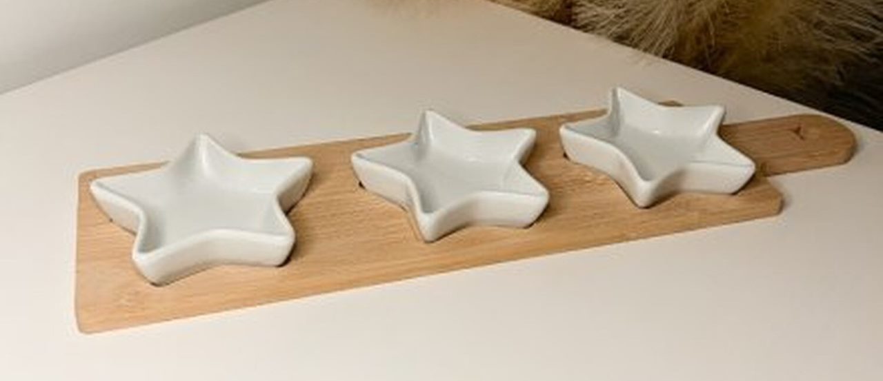 Ceramic Star Nibble Dish Serving Tray