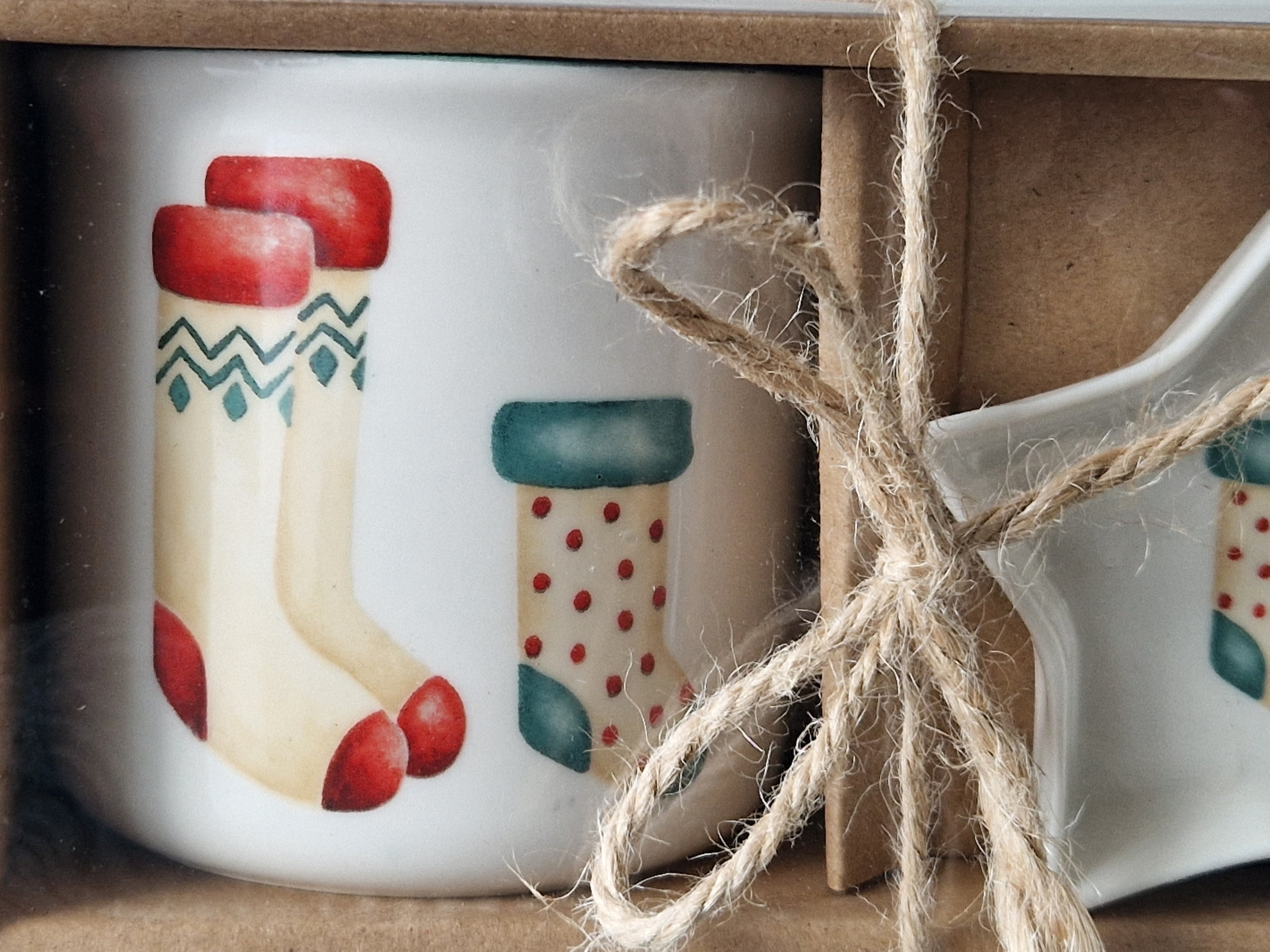 Festive Socks Mug & Nibble Dish