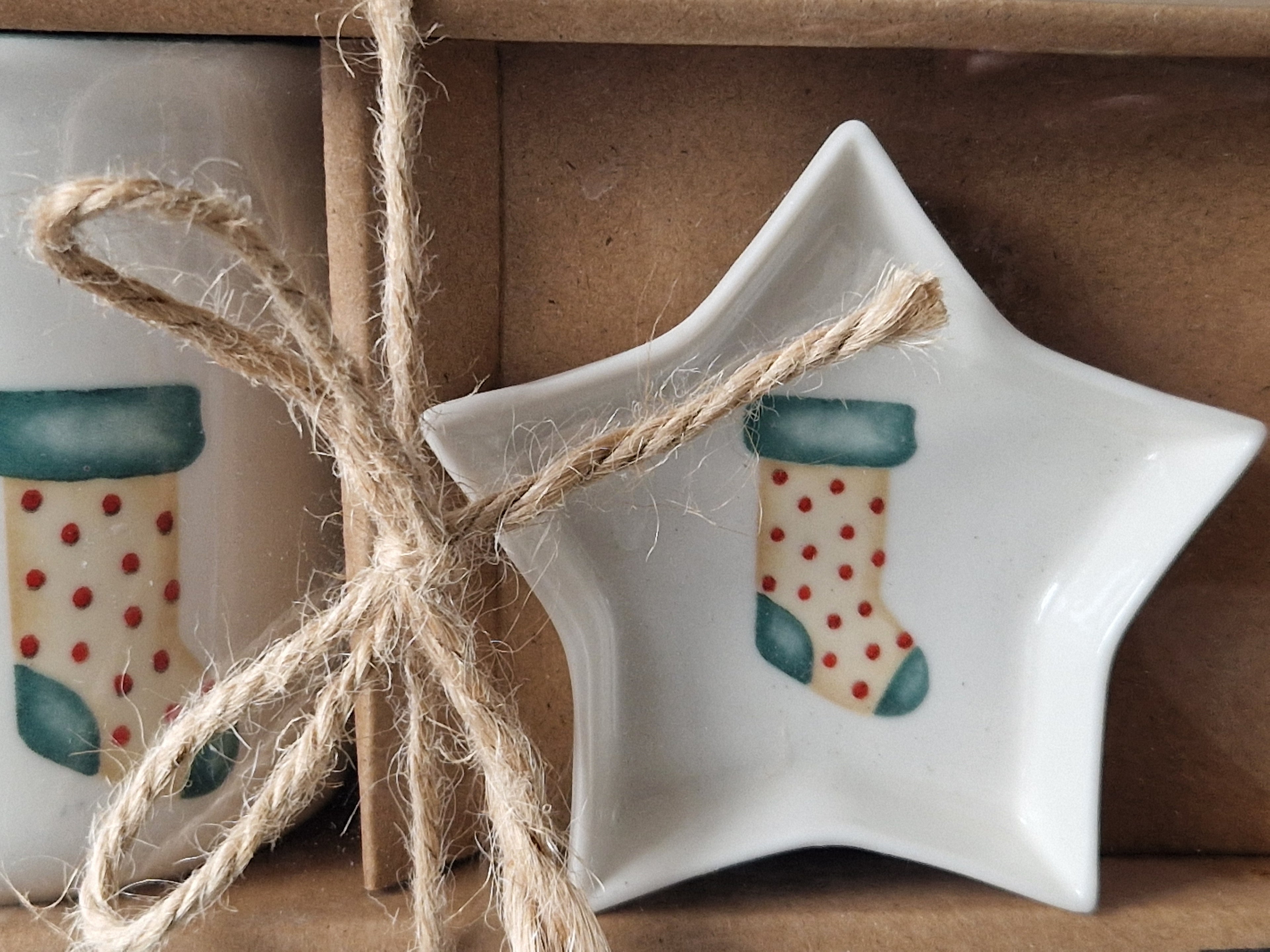 Festive Socks Mug & Nibble Dish