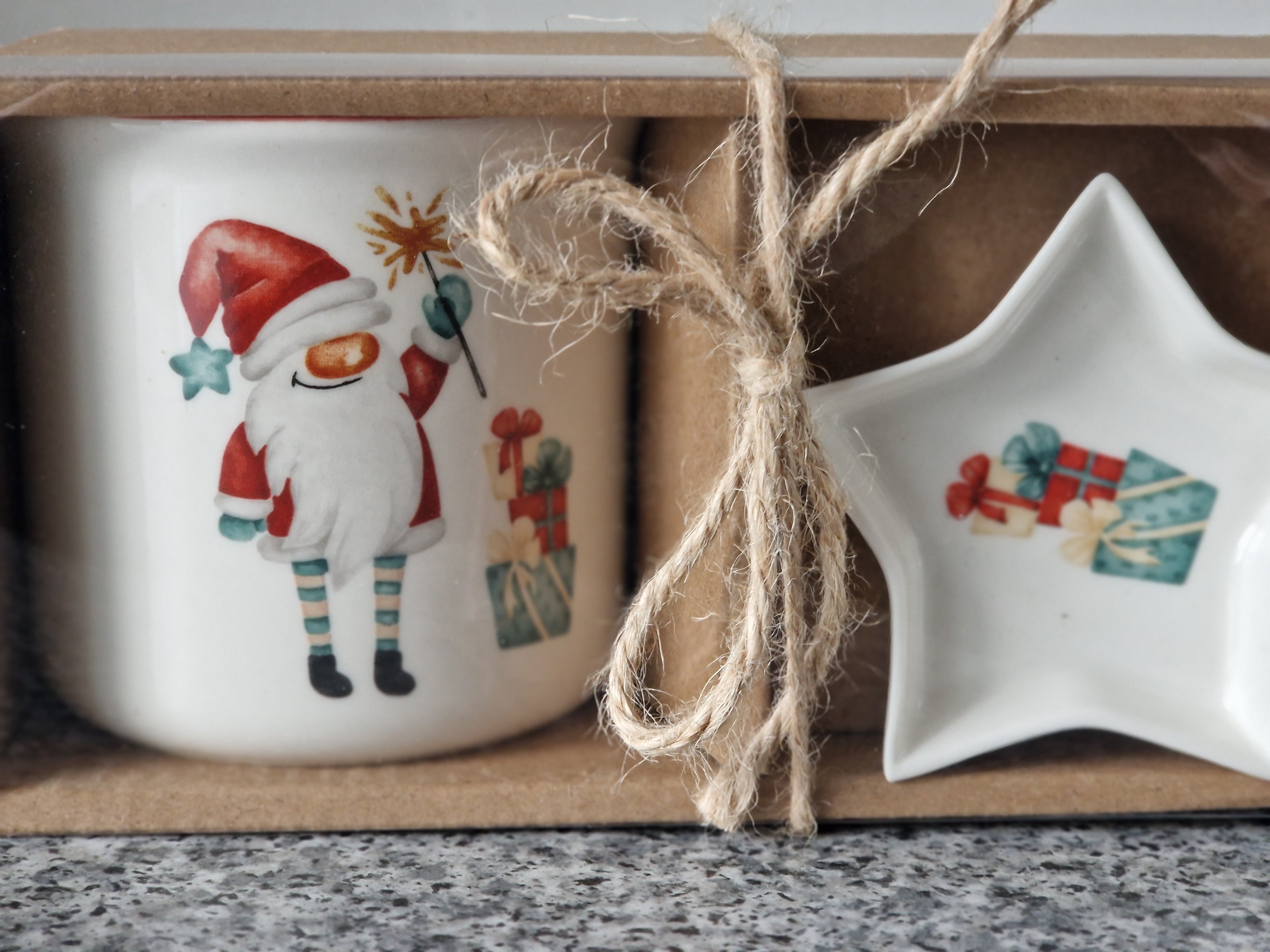 Festive Gonk Mug & Nibble Dish