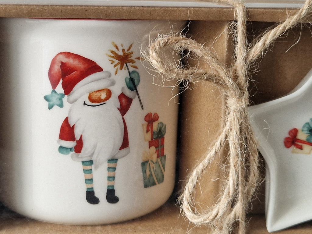 Festive Gonk Mug & Nibble Dish