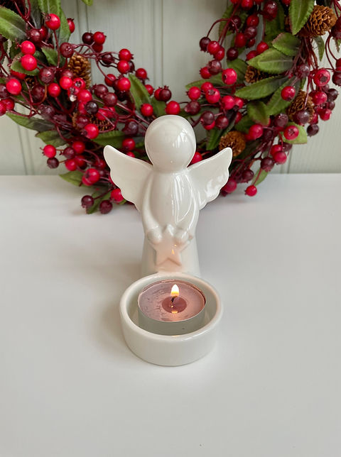 Ceramic Angel Tealight Holder