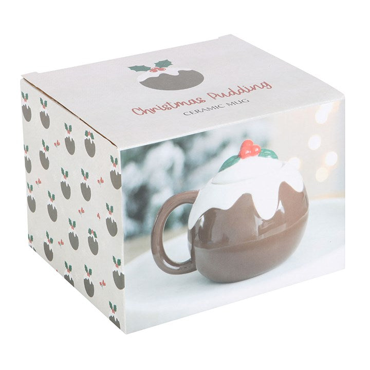Christmas Pudding Shaped Mug With Lid