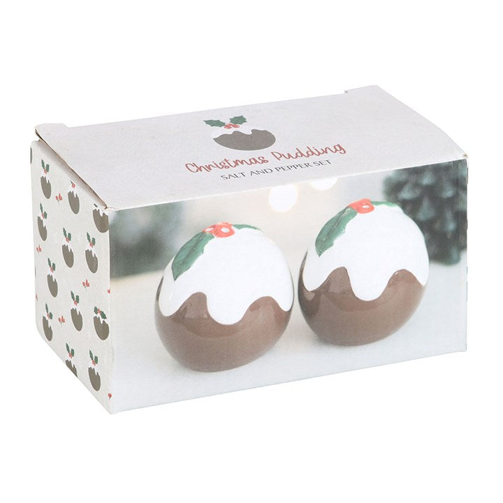 Christmas Pudding Salt & Pepper Shakers