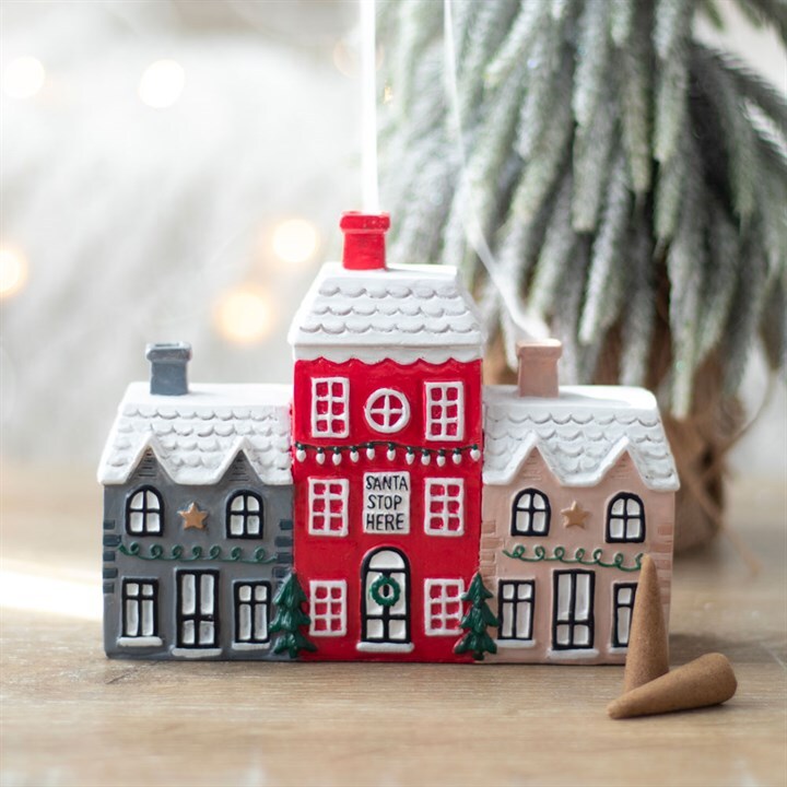 Christmas House Incense Burner