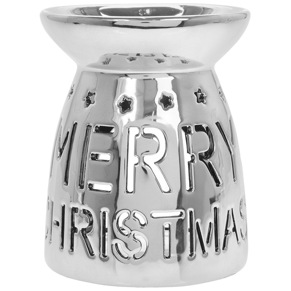 Chrome Cut-Out Merry Christmas Burner