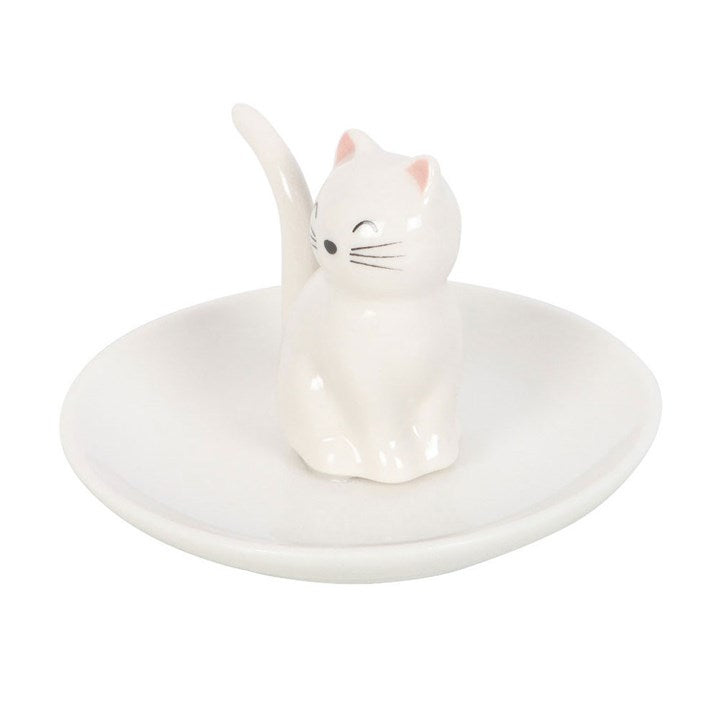 Ceramic Cat Trinket Dish