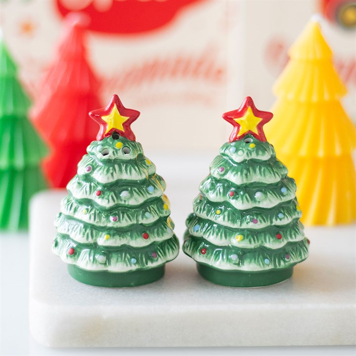 Christmas Trees Salt & Pepper Shakers