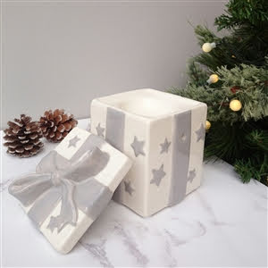 Ceramic Parcel Shaped Burner With Bow