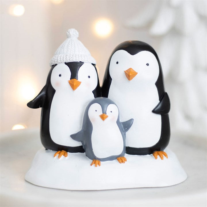 Snuggle Season Penguin Family Ornament