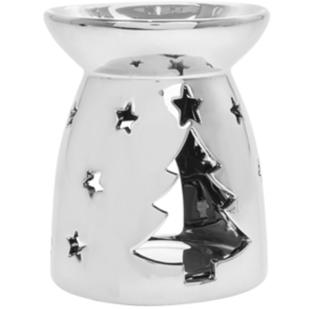 Chrome Cut-Out Christmas Tree Burner