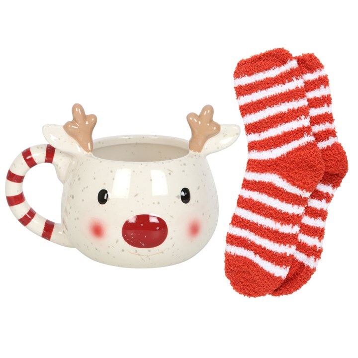 Rudolf Mug & Socks Set