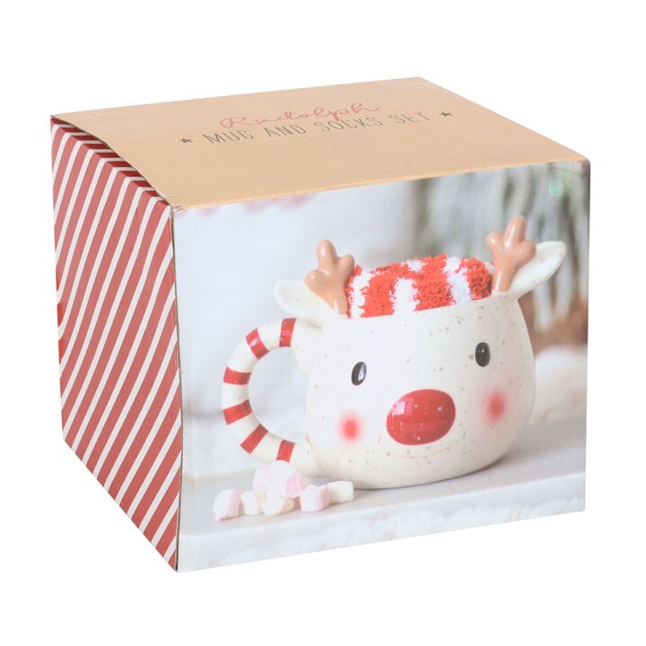 Rudolf Mug & Socks Set