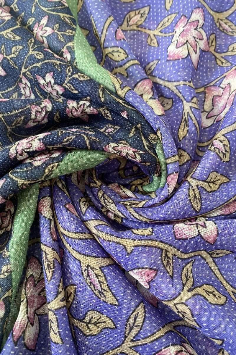 Multi Coloured Flower Print Scarf