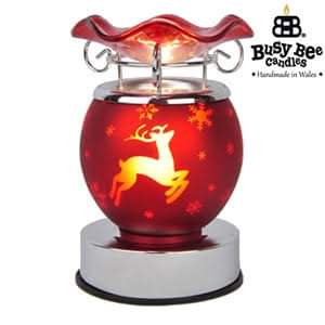Electric Red Stag Design Aroma Lamp
